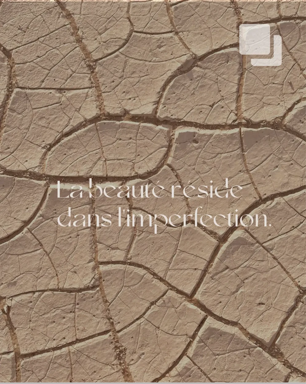 Chaque pièce a son imperfection - terre craquelée
