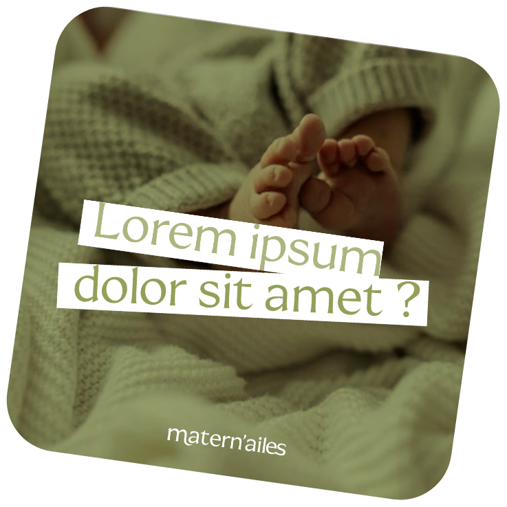 Publication Instagram Matern'ailes avec photo