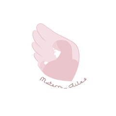 Ancien logo Matern'ailes, version rose