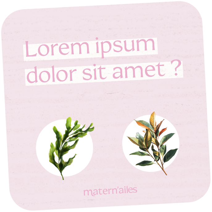 Publication Instagram Matern'ailes sur fond rose